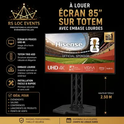 Écran sur totem