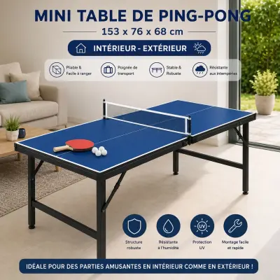 Mini Table de ping Pong Pliable