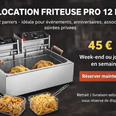 Friteuse 12L électrique